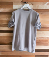 DCP0006-【デコレーションコレクション】半袖Tシャツ・グログランパールリボン
