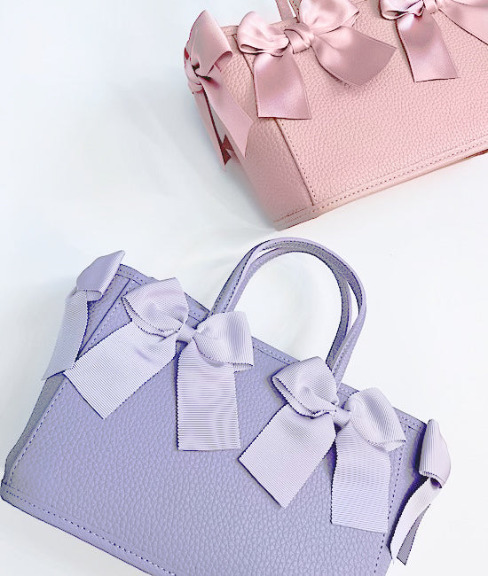 pb0250- NEWスクエア型リボンバッグ（合皮）《リボン6P》 – 芦屋